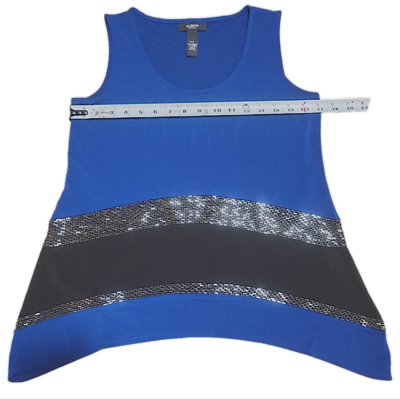 Alfani Sleeveless Sequins Detail Blouse Top Size Small - Picture 7 of 8